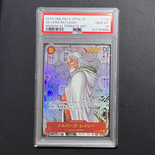 One Piece Card Game Psa10 Op08-118 Sec