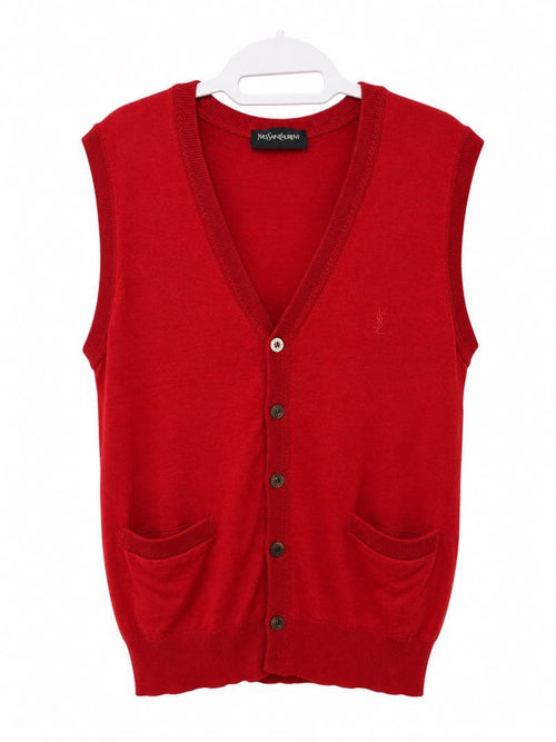Yves Saint Laurent Vests V L Red