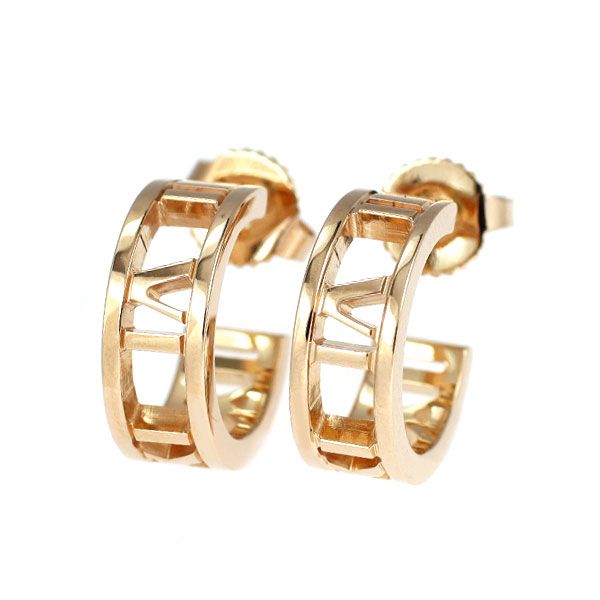 Tiffany Earrings (For Both Ears) K18Pg