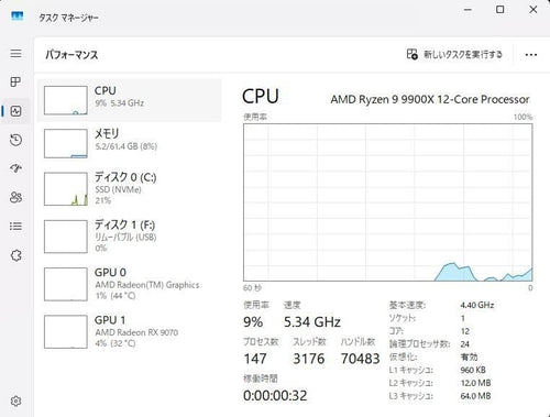 Iiyama Gaming Desktop Pc Ryzen9 9900X Rx 9070