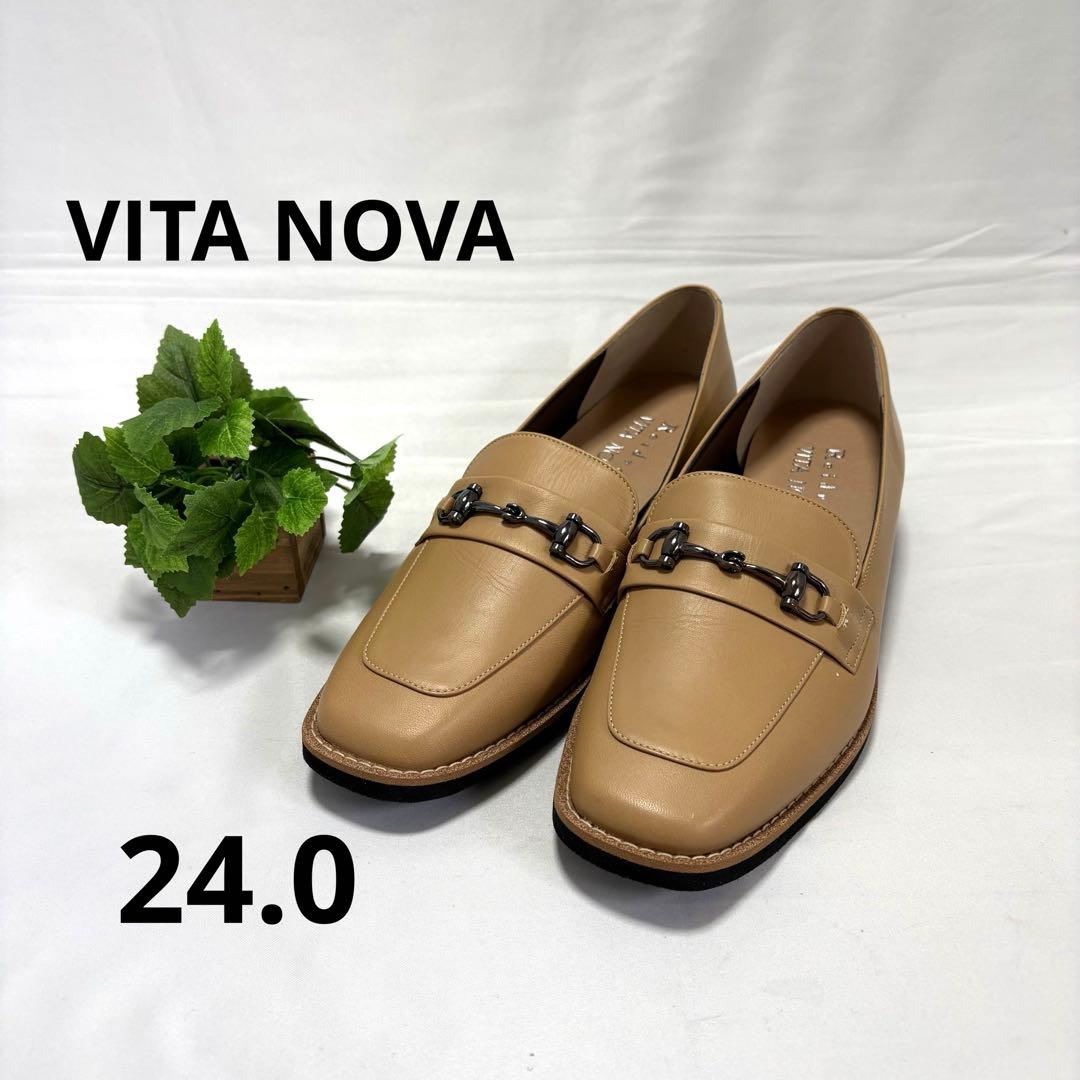 Vita Nova Loafers Leather Shoes 24.0 2E