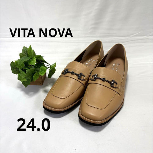 Vita Nova Loafers Leather Shoes 24.0 2E