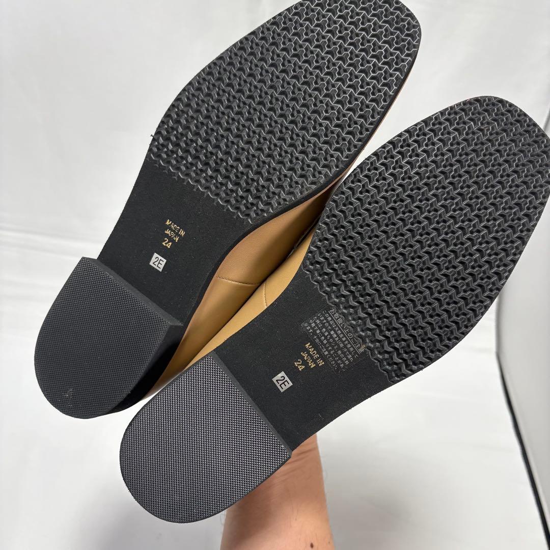 Vita Nova Loafers Leather Shoes 24.0 2E