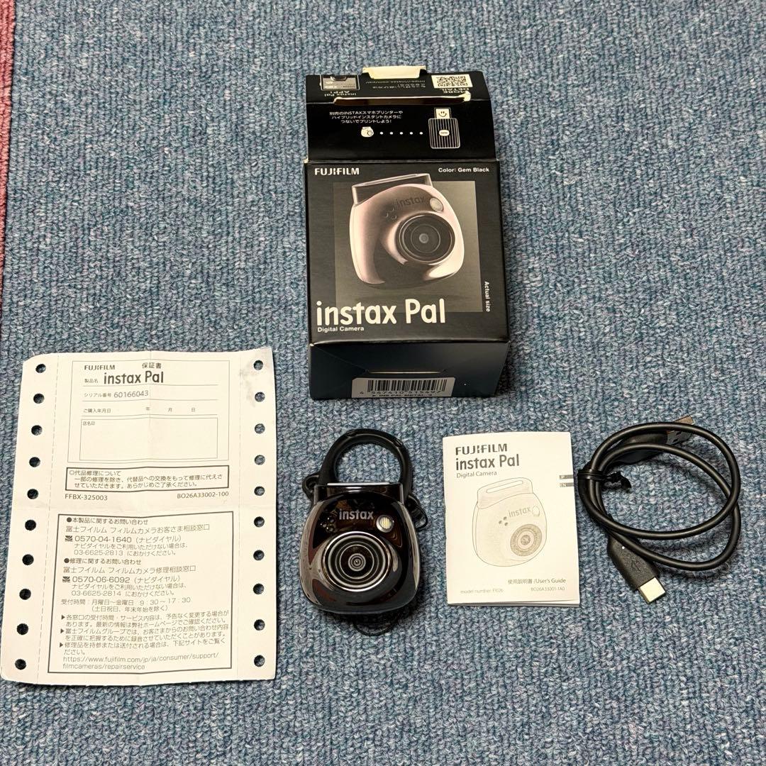 Fujifilm Instant Camera Body Instax Pal Gem Black