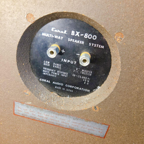 Coral Speakers 1969 Bx-800