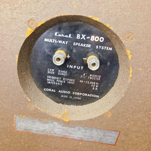 Coral Speakers 1969 Bx-800