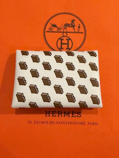 Hermes Card Cases Herm S (Bleu Brume)