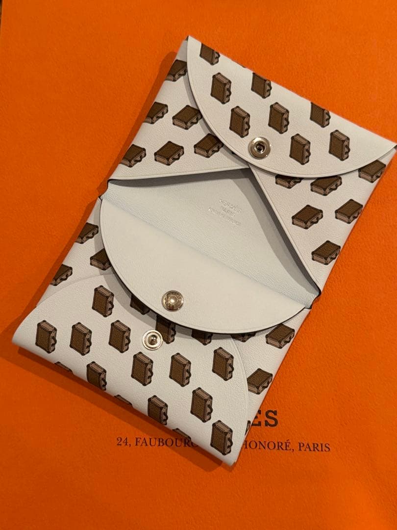 Hermes Card Cases Herm S (Bleu Brume)
