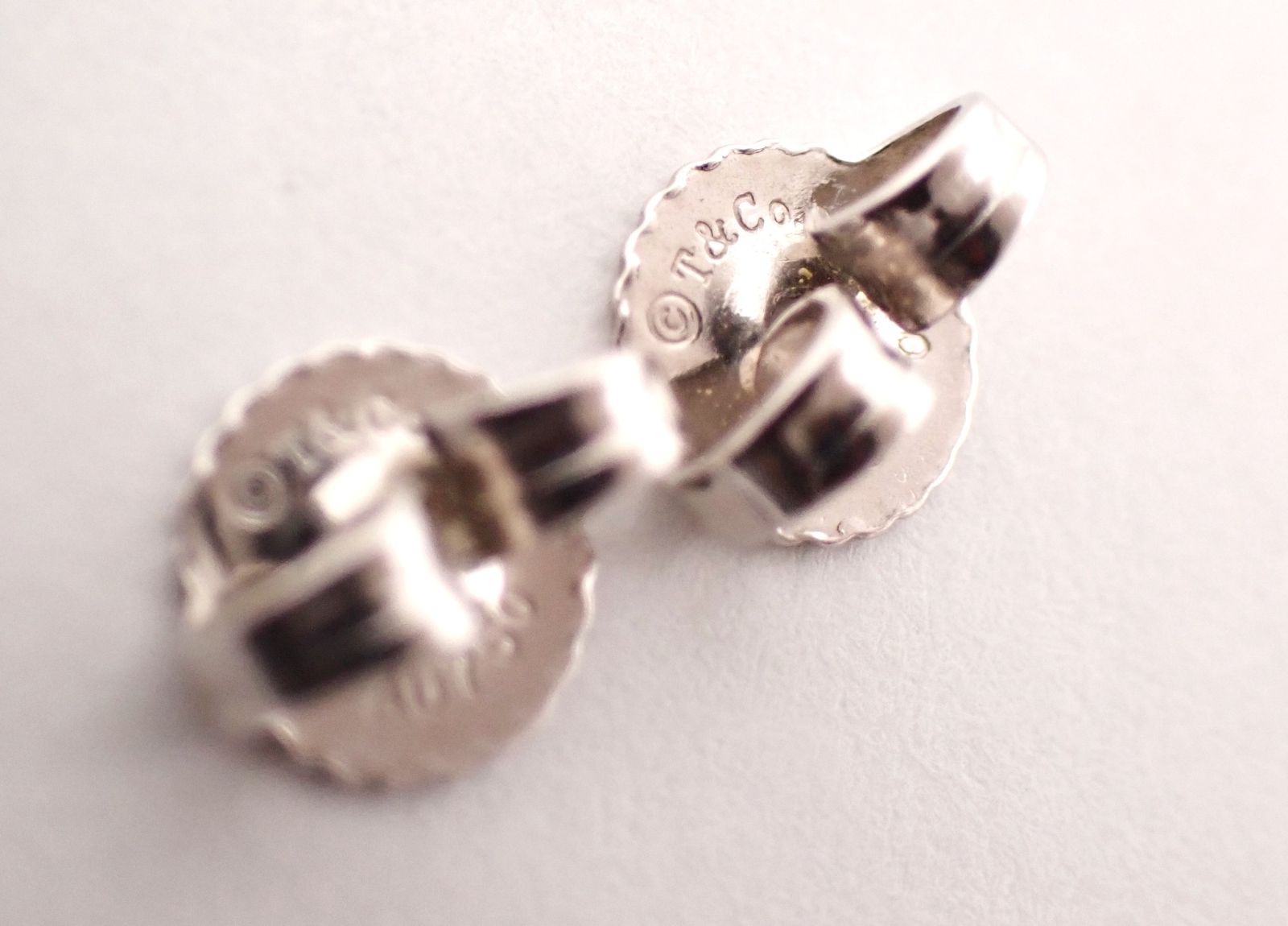 Tiffany Earrings (For Both Ears) Tiffany&Co.( K18 750Wg 2.3G