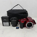 Nikon Digital Slr 2,412 D5500 Red Af-S Dx Nikkor 18-55Mm 1:3.5-5.6 G Vr 1117K