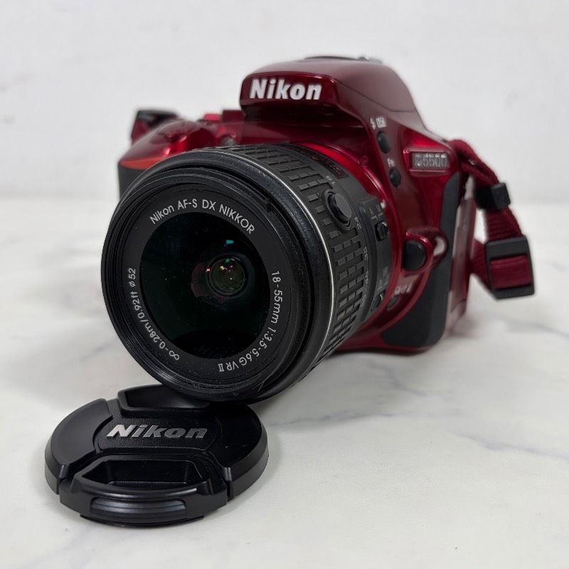 Nikon Digital Slr 2,412 D5500 Red Af-S Dx Nikkor 18-55Mm 1:3.5-5.6 G Vr 1117K
