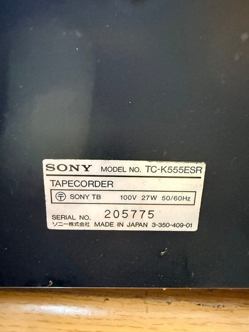 Sony Others Tc-K555Esr