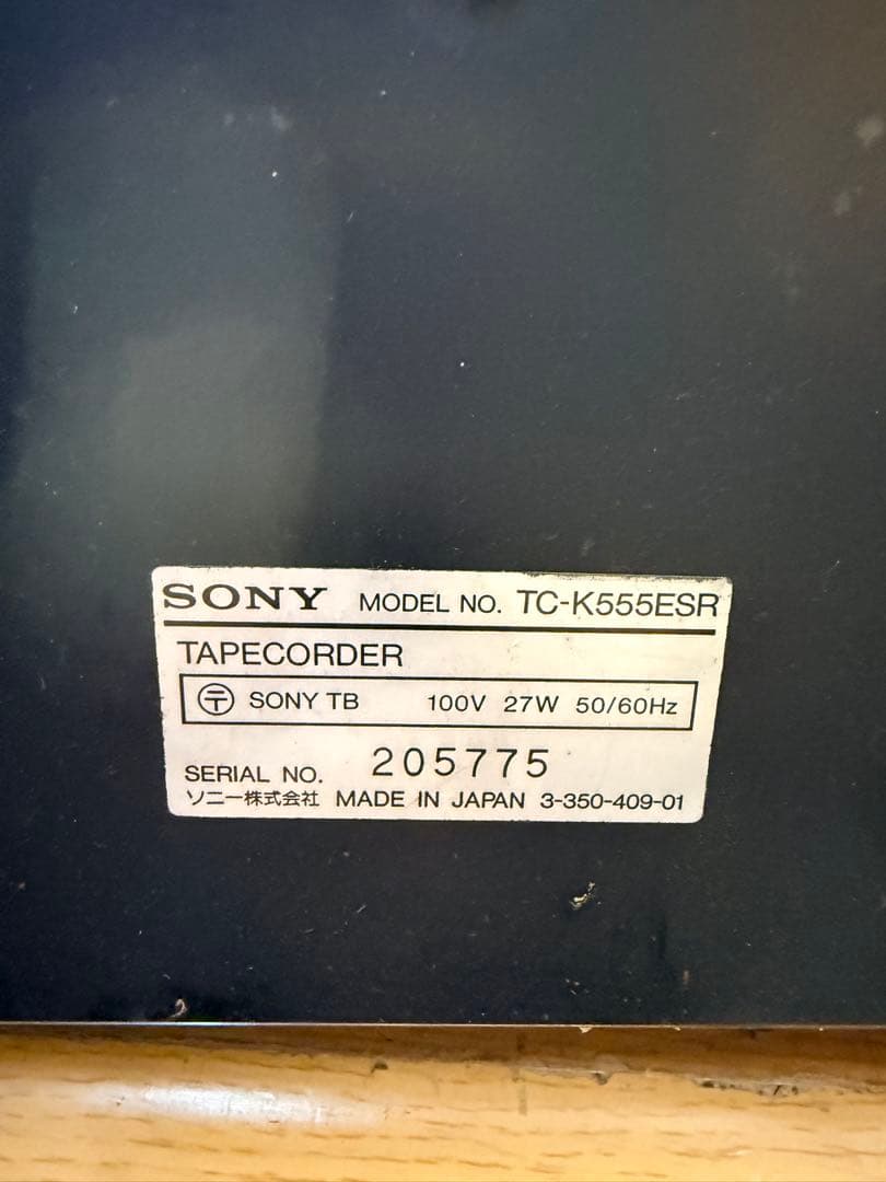 Sony Others Tc-K555Esr