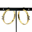 Omega Earrings (For Both Ears) K18Yg 12.4G 925