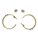 Omega Earrings (For Both Ears) K18Yg 12.4G 925