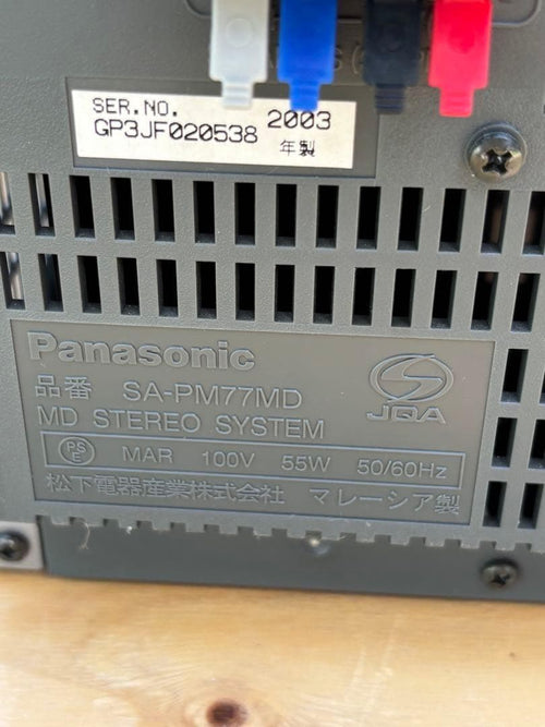 Mini -Component Panasonic Md Sa-Pm77Md 2003