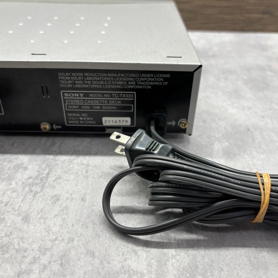 Sony Cd Md Cassette Deck Tc-Tx333