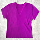 Pleats Please Short-Sleeve Issey Miyake