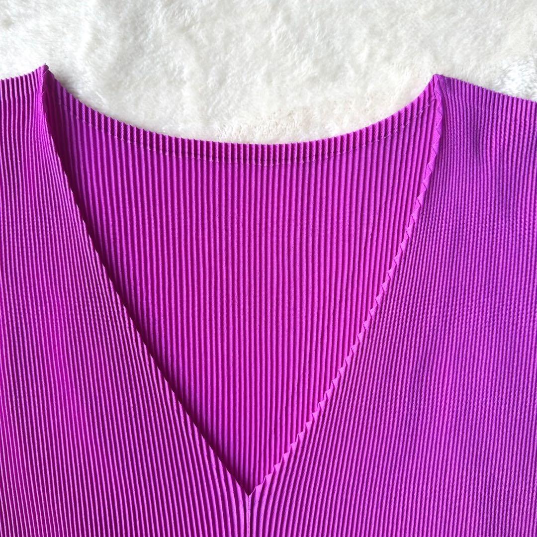 Pleats Please Short-Sleeve Issey Miyake
