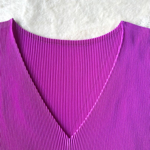 Pleats Please Short-Sleeve Issey Miyake