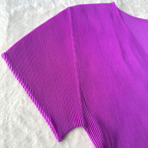 Pleats Please Short-Sleeve Issey Miyake