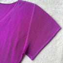 Pleats Please Short-Sleeve Issey Miyake