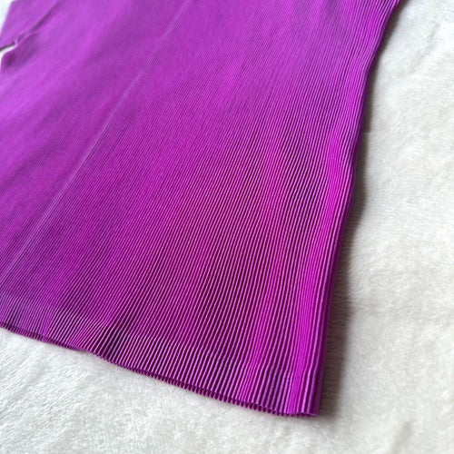 Pleats Please Short-Sleeve Issey Miyake