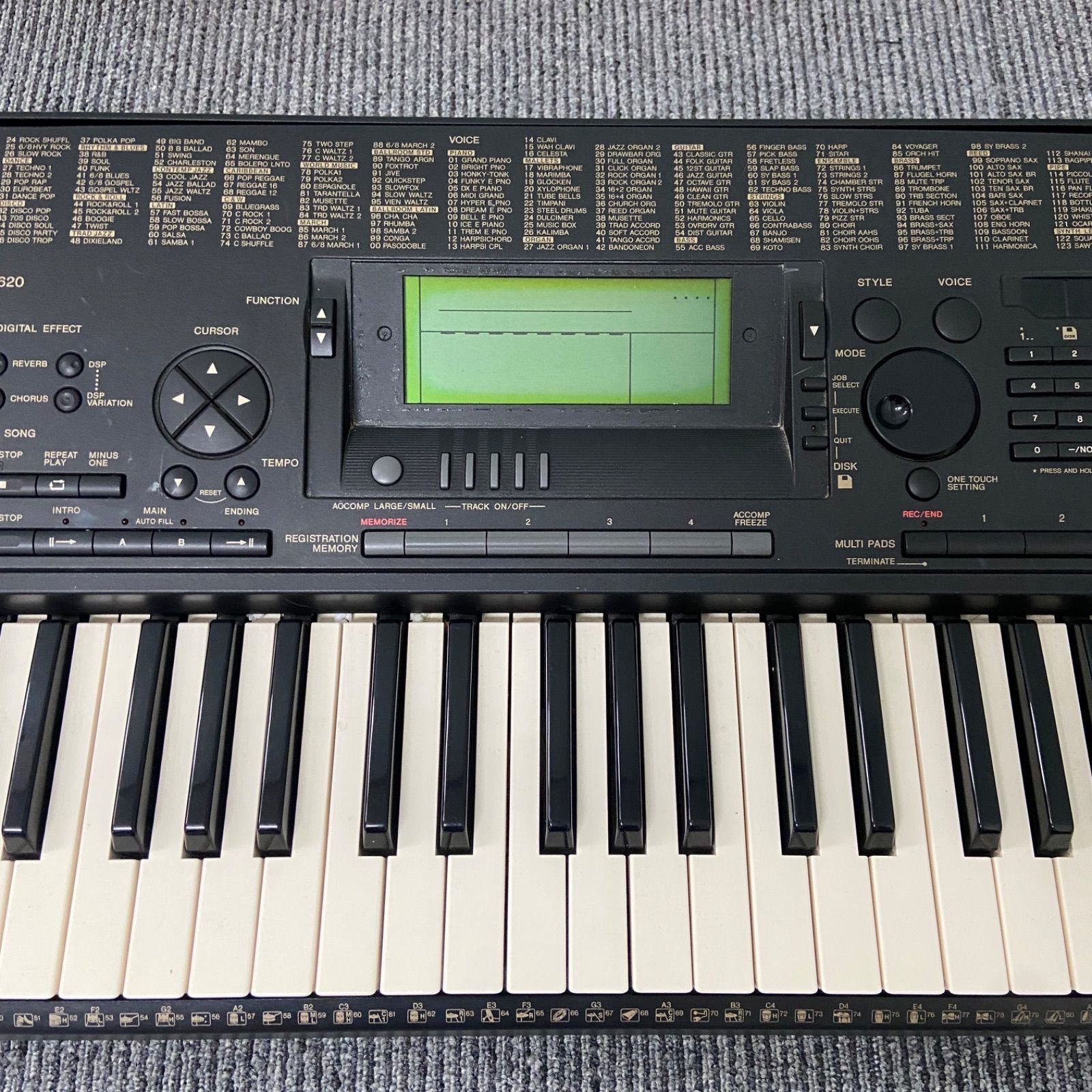 Keyboard Electronic Piano Yamaha Portatone Psr-620