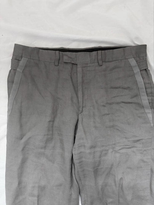 Hermes Slacks Linen Wide Light Gray