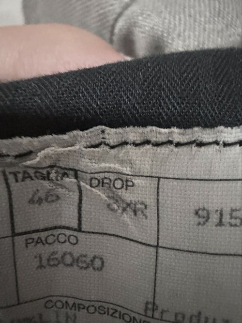 Hermes Slacks Linen Wide Light Gray