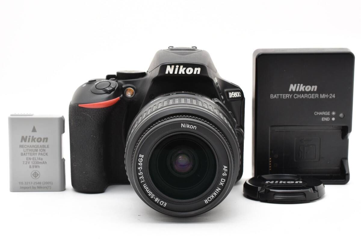 Nikon Digital Slr 15918 D5600 Af-S 18-55Mm #K791-2
