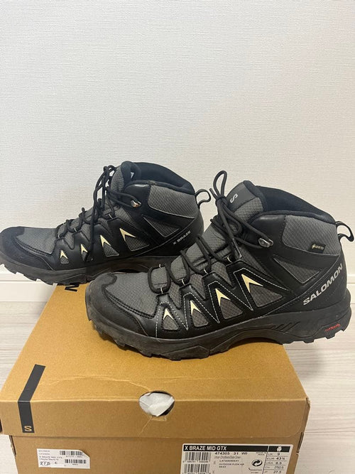 Salomon Mountaineering Trekking Boots X Braze Mid Gtx Black/Slate Green