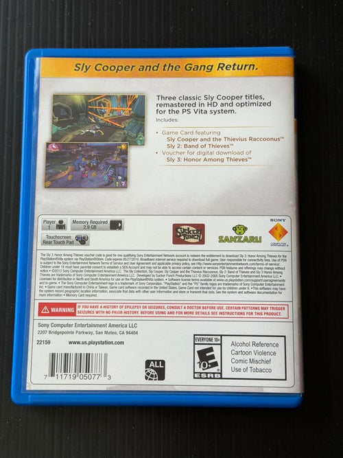 Games (Physical) Ps Vita Sly Cooper Collection