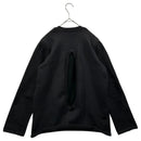 Comme Des Garcons Long Sleeve 21Aw Back Open Crew Neck Poly/Cotton Knit Gh-N004
