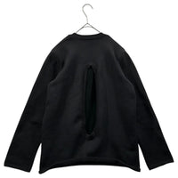 Comme Des Garcons Long Sleeve 21Aw Back Open Crew Neck Poly/Cotton Knit Gh-N004