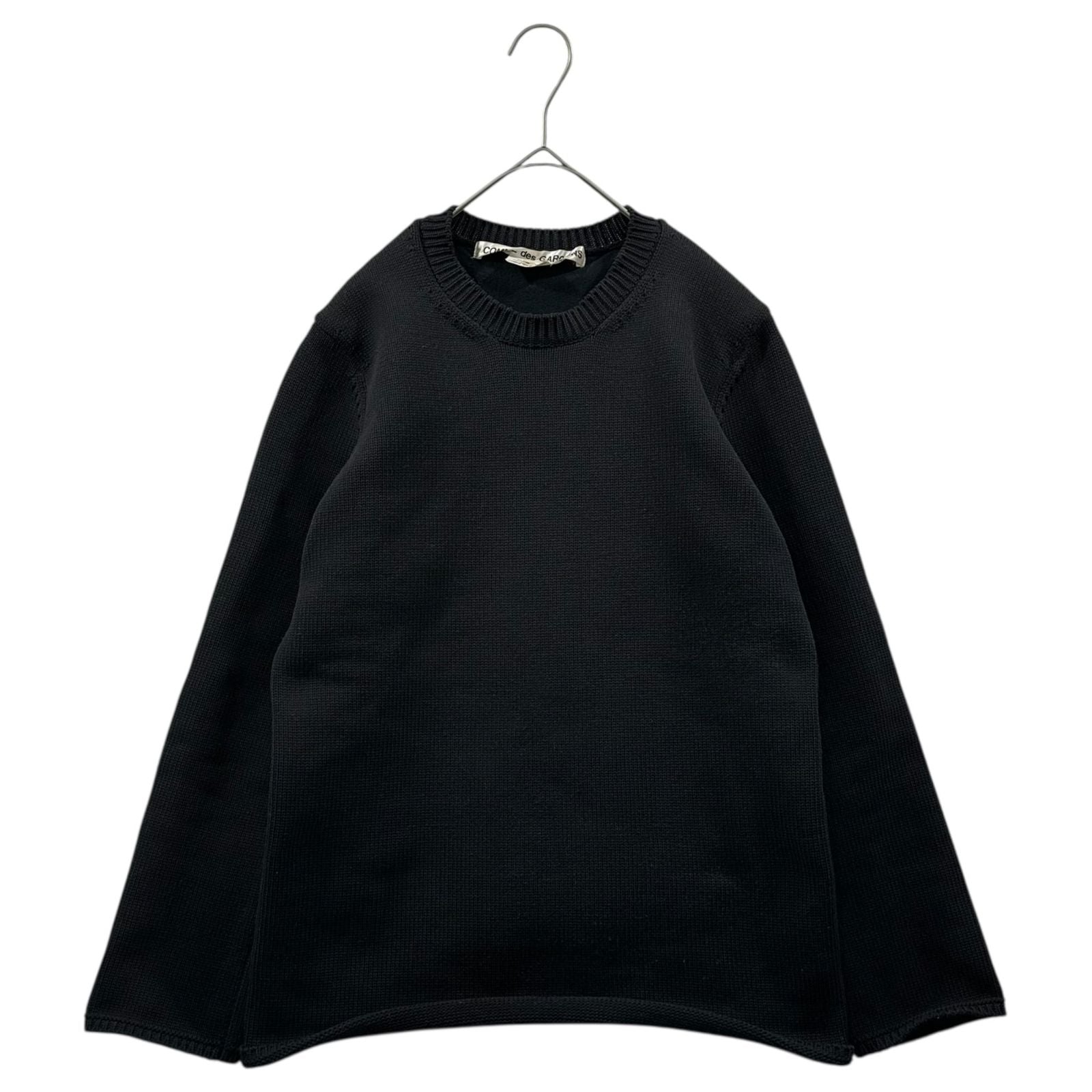 Comme Des Garcons Long Sleeve 21Aw Back Open Crew Neck Poly/Cotton Knit Gh-N004