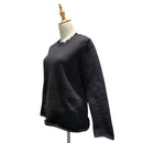 Comme Des Garcons Long Sleeve 21Aw Back Open Crew Neck Poly/Cotton Knit Gh-N004