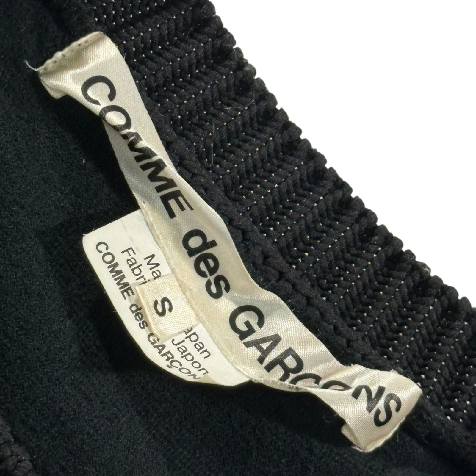 Comme Des Garcons Long Sleeve 21Aw Back Open Crew Neck Poly/Cotton Knit Gh-N004