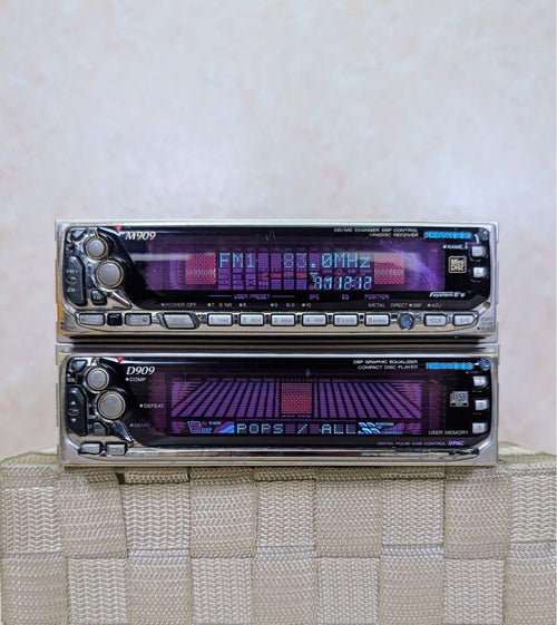 Decks, Players Changers Kenwood 1Din+1Din Cd/Md M909/D909