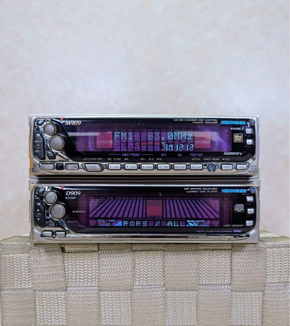 Decks, Players Changers Kenwood 1Din+1Din Cd/Md M909/D909