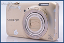 Compact Digital Camera Nikon Coolpix S6300 10X #Yk6538