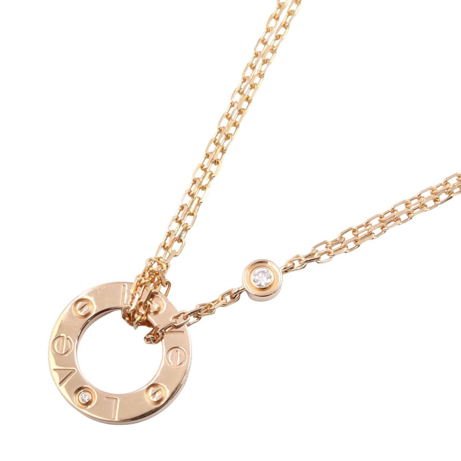 Cartier Necklace 2Pd B7224509 38-41 K18Pg