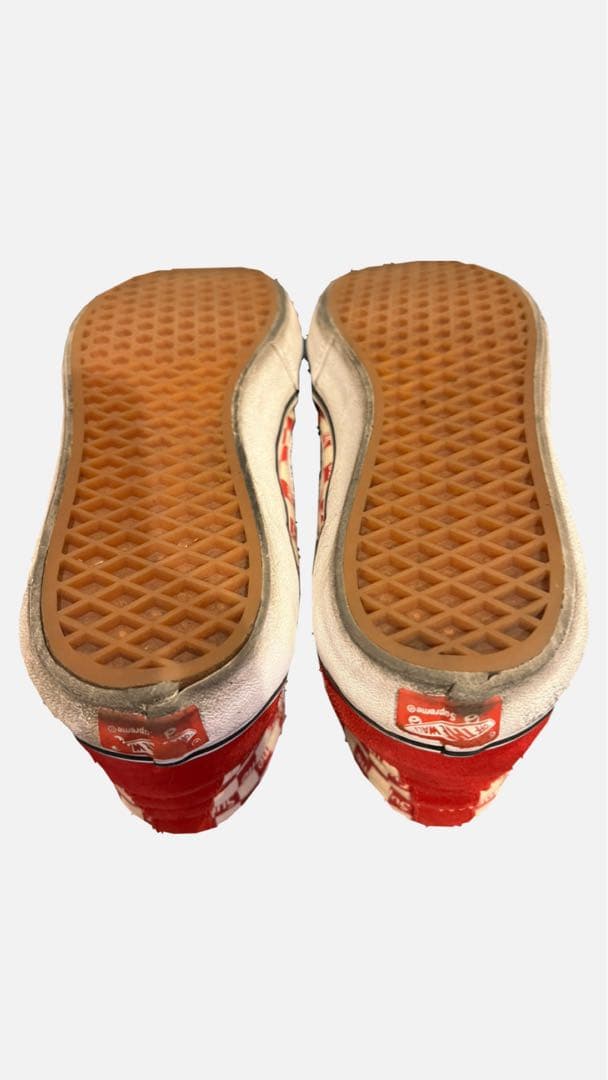 Supreme Sneakers Vans Sk8-Hi Reissue Pro Red 9.5 White