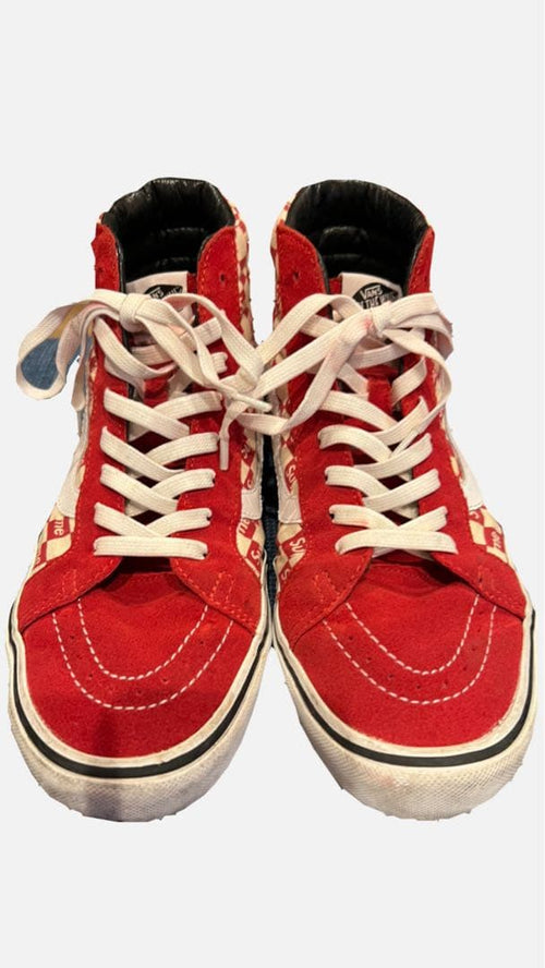 Supreme Sneakers Vans Sk8-Hi Reissue Pro Red 9.5 White
