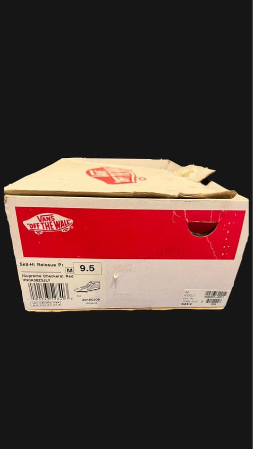 Supreme Sneakers Vans Sk8-Hi Reissue Pro Red 9.5 White