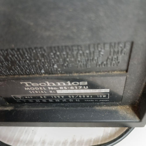 Technics Cd, Md Cassette Decks Rs-617U