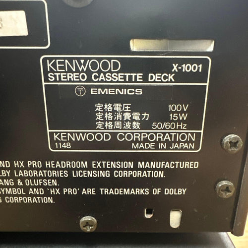 Cd Md Cassette Deck Kenwood