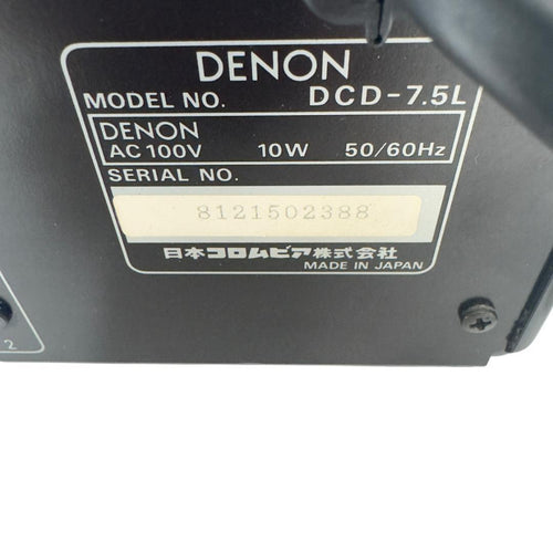 Cd Sacd Player Denon Dcd-7.5L