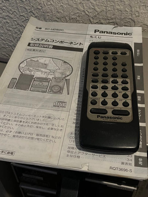 Panasonic Cd Md Cassette Deck Sc-Hd50