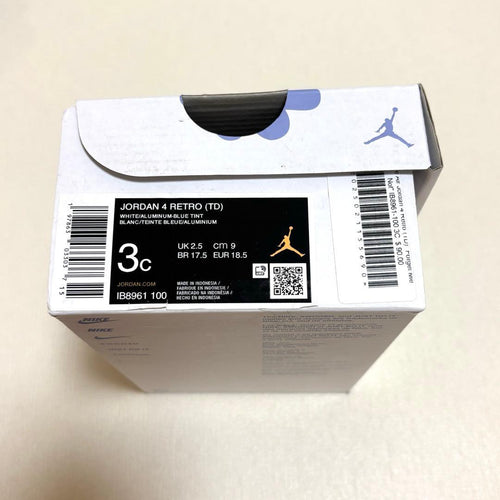 Nike Other Jordan 4 Retro Td Forget Me Not White Aluminum Blue Tint